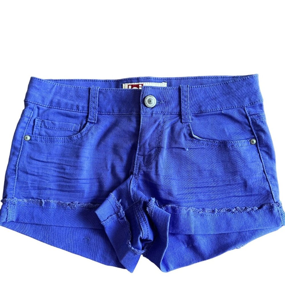 L.e.i. Ashley Women Shorts Size 3 Regular Low Rise Blue